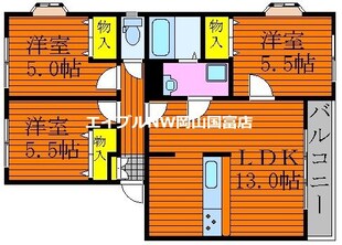 サンライフフジワラの物件間取画像